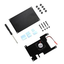 Aluminum Cover Case Base Active Passive Cooling Heatsink Kit for Orange Pi 5 5B picture