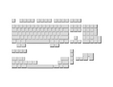 139 PCS Blank Premium Keycap Set 1.4mm Thick PBT Cherry Profile White picture