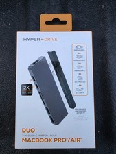 HyperDrive Duo 7-in-2 USB-C Hub for MacBook Pro/Air, HDMI 4K60Hz HDR, Space Gray picture
