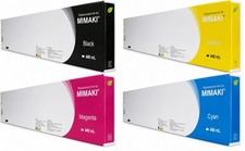 FULL SET  COMPATIBLE ECO SOLVENT 440ML CARTRIDGES (C-Y-M-K)FOR MIMAKI JV3 (SS2) picture