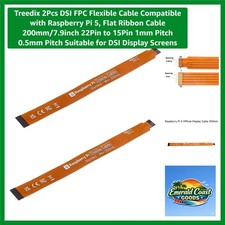 Flexible DSI FPC Cable Set - 2Pcs 200mm for Raspberry Pi 5 Display Connection picture