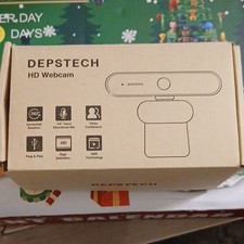 DEPSTECH 1080P FHD Webcam D04 USB 2.0 30fps Clip-On Built-in Mic P&P picture