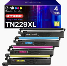 E-Z Ink TN229XL Compatible Toner Cartridges 4-Pack CMYK for Brother Laser picture