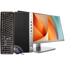 HP i5 Desktop Computer 16GB RAM 256GB SSD 22in LCD Windows 11 Home Wi-Fi picture
