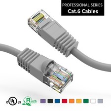 4Ft CAT6 UTP Ethernet Network Booted Cable Gray picture
