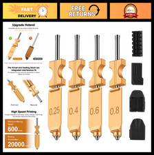 4PK Universal Hotend Kit for 3D Printers, Quick-Detach Nozzle, Rapid Heat, Silic picture