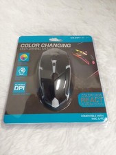 Smart Point Multi-Color Changing LED Gaming Mouse Compatible W/Mac & PC BNIP picture