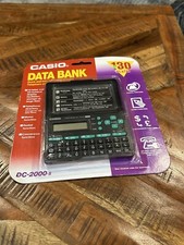 Vintage Casio Data Bank DC-2000 130 Personal Organiser Phone Book Calculator New picture