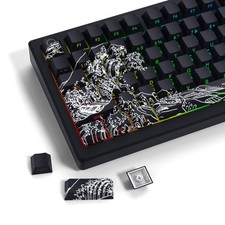 XVX Shine Through Double Shot Pbt Keycaps Side Print Kanagawa 131 Keys picture