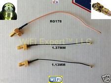 U.fl IPX to RP-SMA PCB Mount Pigtail Repair Cable WIFI Wireless 1.13 1.37 RG178 picture