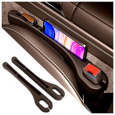 2PCS Car Seat Gap Filler Organizer with Phone Holder,[Upgrade Version] Car Se... picture