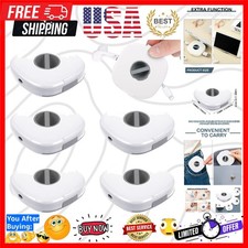 6 Pieces Retractable Cable Management Charging Organizer Phone Cord Holder Sm... picture