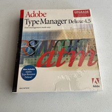 Adobe Type Manager Deluxe 4.5 Mac Software Font Management Made Easy - NEW picture