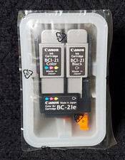 Canon BC-21e BCI-21 Genuine Inkjet Cartridge Set Black Color CMYK Sealed picture