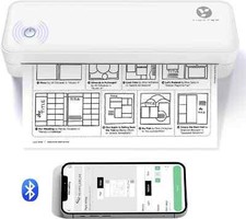 Yiwater Portable Thermal Printer, Inkless Printer Wireless for Travel, Bluetoot picture