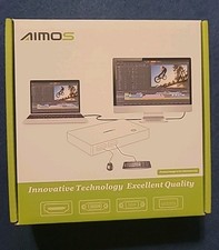 AIMOS 2-Port USB KVM Switch for Dual Monitor Control picture