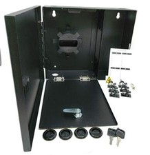 2 LGX Panel Lockable Unloaded Wall Mount Fiber Enclosure Fits Two Panels Adapter picture