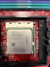 MICROSTAR MS-7185 K8N SLI MOTHERBOARD W/ SOCKET 939, AMD ATHLON 64 X2 PROCESSOR picture