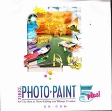 Photo-Paint 5 Plus PC CD digital image photo picture editing filter effects tool picture