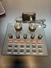 Live The Sound Card V8 Audio Mixer Sound Effects With Power Supply. Works picture