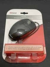 NEW SEALED Inland Navigate Optical Wired Mouse USB Black 07233 picture