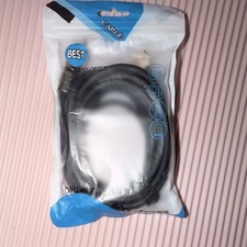 Black USB Cable Round 1:1 USB to USB Connector I phone charger  picture