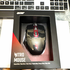 Acer Nitro Wired USB Optical Gaming Mouse 8-Button 4200 DPI Black/Red picture