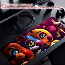 Printed Design – Not Textured Five Scary Teddy Bears in Different Colors Desk picture
