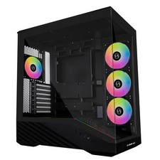 Lian Li V100 ATX Case 4 ARGB Fans Tempered Glass Optimized Airflow picture