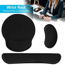 2Pc Premium Memory Foam Keyboard Wrist Support Bar and Mouse Wrist Rest Pads Set picture