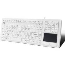 Adesso SlimTouch 270 Antimicrobial Waterproof Touchpad Keyboard (White) picture