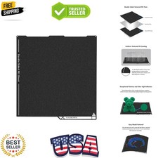 Upgraded Kobra 3 Double Sided PEI Build Plate, 3D Printer Black Textured PEI ... picture