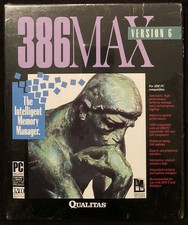 New Sealed Qualitas 386Max Version 6 Memory Management Software (1992, IBM PC) picture