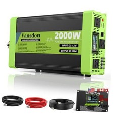W Pure Sine Wave Inverter 12V DC to 120V AC Inverters for RV,Truck, Solar, 2000 picture