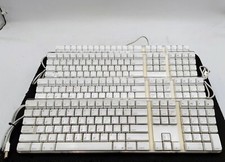 LOT OF 4 Apple A1048 Keyboard Wired Mechanical W/2 USB Ports picture