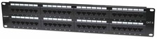 Intellinet Patch Panel, Cat6, UTP, 48-Port, 2U, Black Black UTP, 48-Port, 2U Cat picture