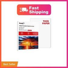 Koala Glossy Thin Inkjet Paper 8.5x11 Inches 100 Sheets 30LB | for DIY Chip B... picture