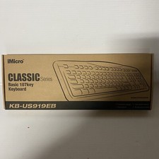 NEW iMicro KB-US919EB USB Wired Basic 107 Key Keyboard (B) picture