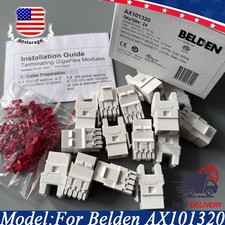 24PCS For Belden AX101320 White Category 6 KeyConnect RJ45 Unshielde Jack Module picture