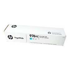 Genuine HP 976YC Extra High Yield Cyan Ink Cartridge PageWide Pro 55250 57750 picture