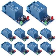10pcs 5V One Channel Relay Module Relay Switch with OPTO Isolation High Low L... picture