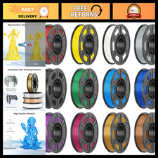 Silk PLA 3D Printer Filament Bundle 1.75mm - High Quality, Vibrant Colors picture