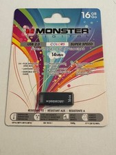 Monster Digital USBCS-0016-R 16GB USB 2.0 Black New HW1 picture