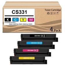 4 Pack CS331 Toner Cartridge Compatible for CS331 CS331dw CS431 CS431dw CX331 picture