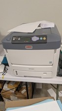 Oki c711wt white toner laser printer and Heat Press for T shirts picture