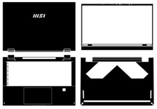 Laptop Leather Skin Stickers Fit MSI Summit E14 Flip Evo picture