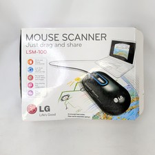 LG LSM-100 Mouse Scanner Smart Scan Wired USB OCR Black PC Used Tested Working picture