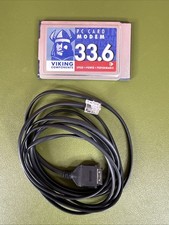 1998 Viking 33.6 PC Card Modem w Cable, untested picture