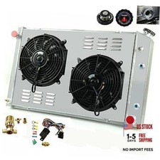 3 Row Aluminum Radiator Shroud Fan Relay for 1973-1991 Chevy C30 C20 C10 C2500 picture