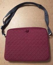 Belkin Burgundy Quilted Padded Case Strap Zipper Tablet Bag 11”x8” NEW picture